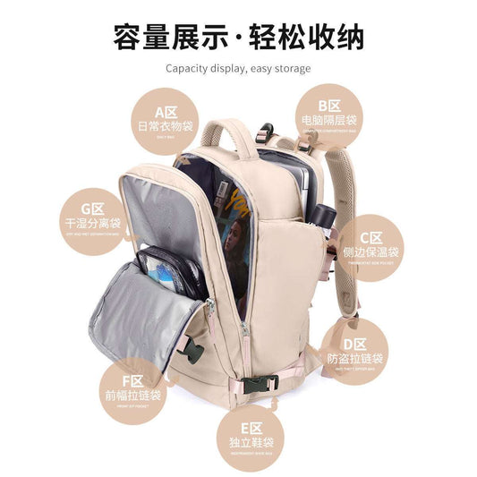 Wild Survival Backpack Zipper Lhasa Travel Waterproof Short-distance Mountaineering Sports Computer Bag Tide Backpack Adventure