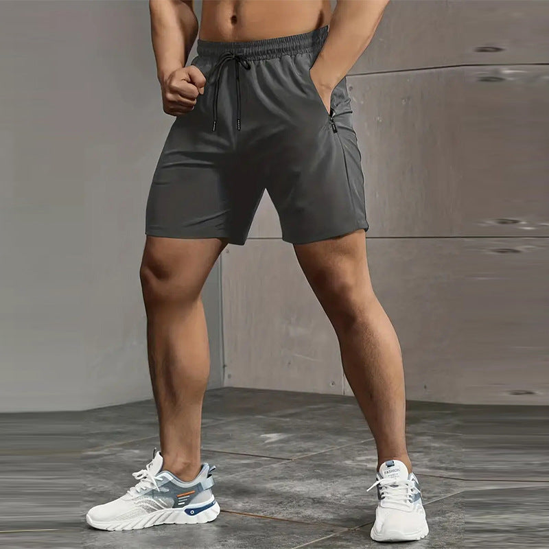 Men's Outdoor Ice Silk Loose Quick-drying Sports Shorts - globaltradeleader