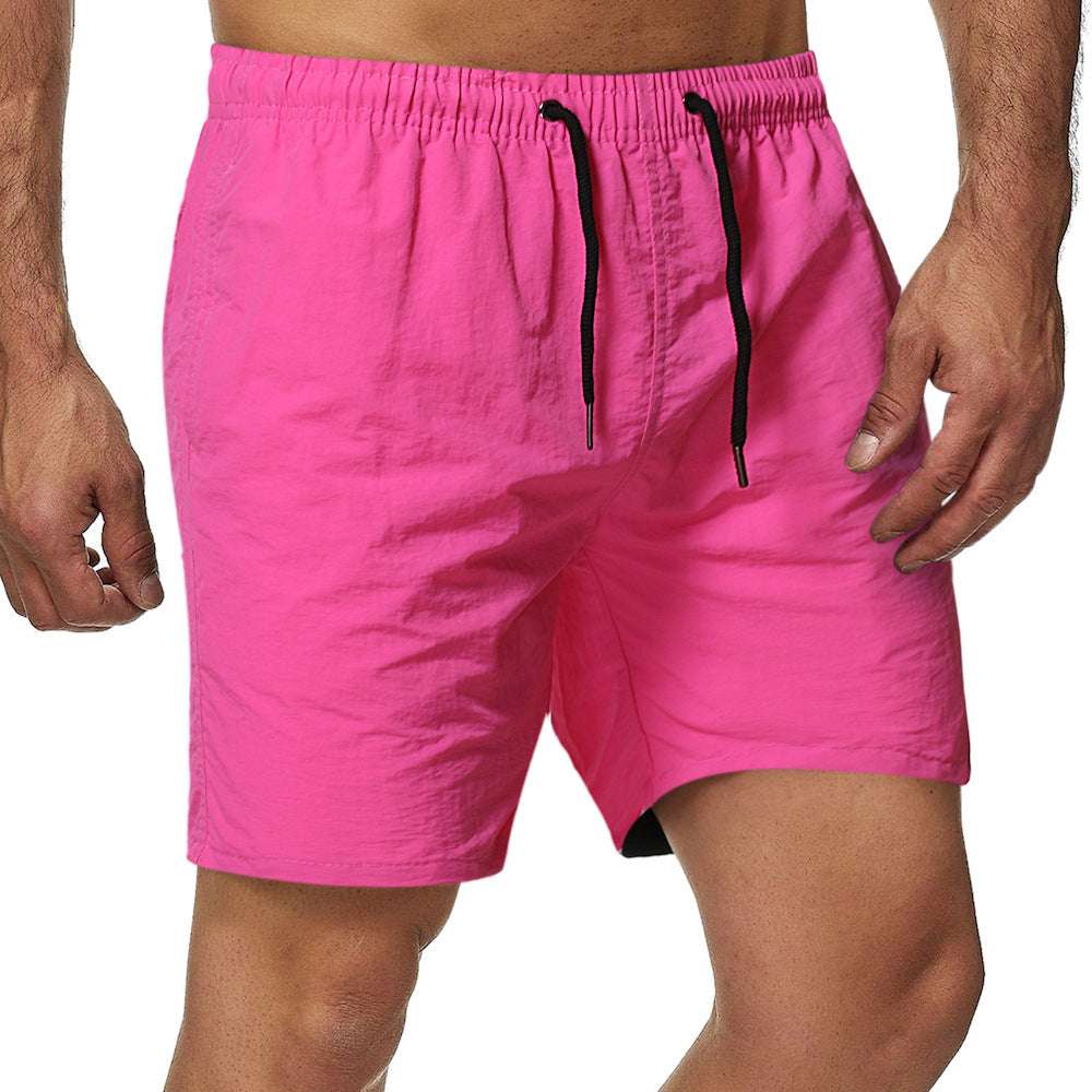 Summer Men's Shorts Candy Color Waterproof Quick-drying Knee Length Pants - globaltradeleader