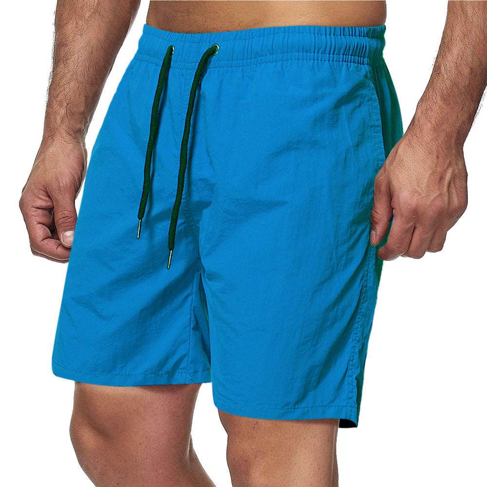 Summer Men's Shorts Candy Color Waterproof Quick-drying Knee Length Pants - globaltradeleader