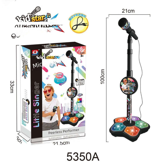 Cross-border New Children's Microphone With Stand Simulation Standing Karaoke Baby Singing Toys