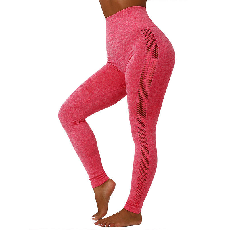 Hollow Mesh Breathable Yoga Pants - globaltradeleader