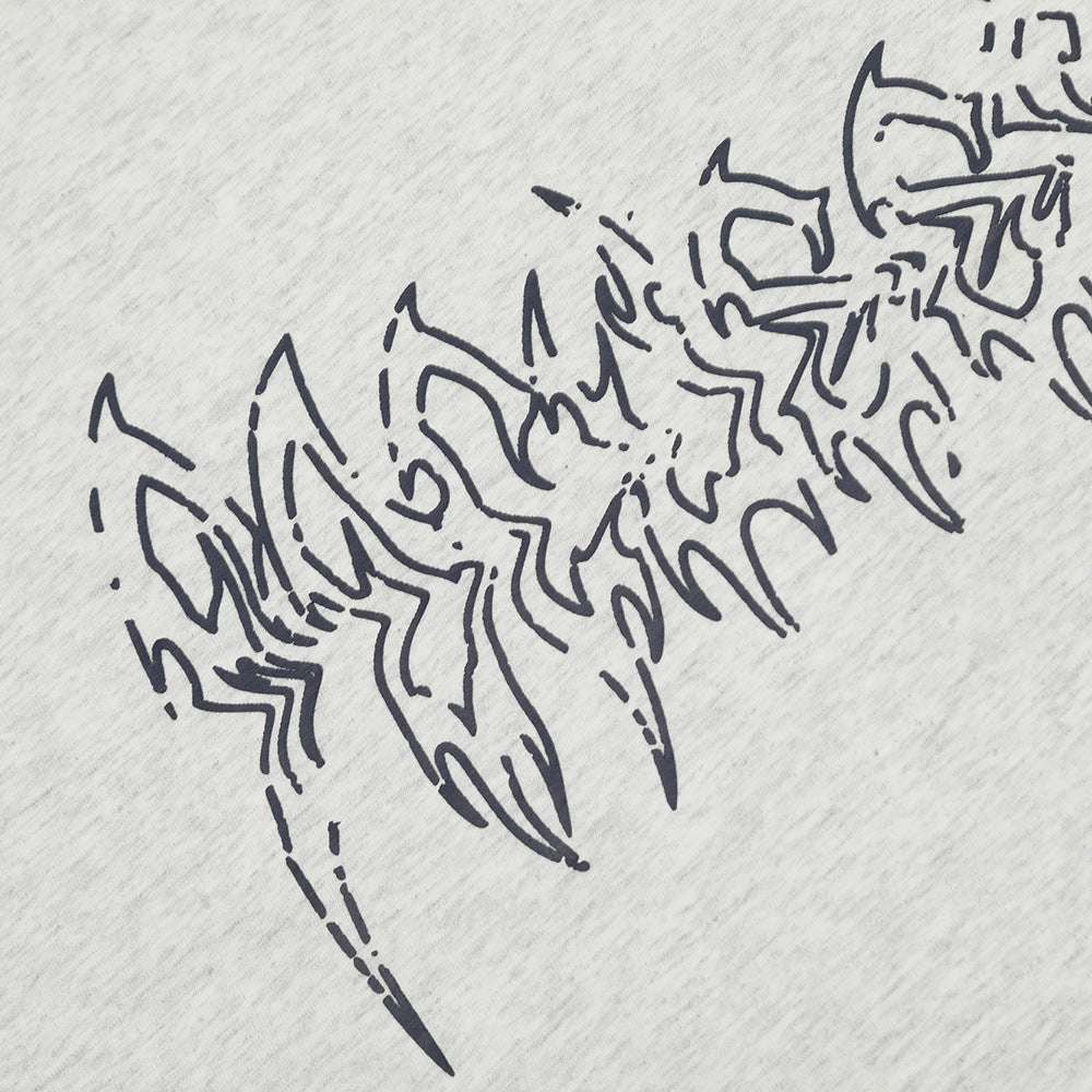 Flame Letter Abstract Printing Short Sleeve Men - globaltradeleader