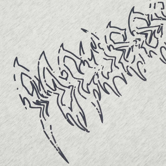 Flame Letter Abstract Printing Short Sleeve Men - globaltradeleader