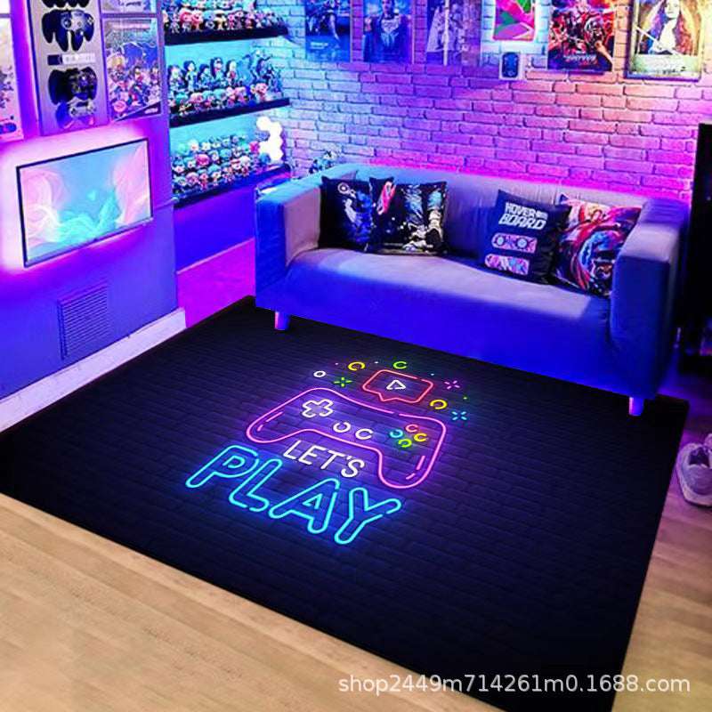 Handle Game Console Carpet Video Game Console Carpet Home Living Room Coffee Table Mat Creative Room Mat