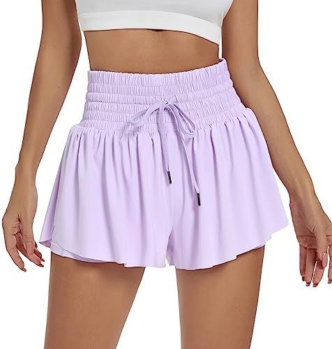 Women's Solid Color Elegant Sports High Waist Shorts - globaltradeleader
