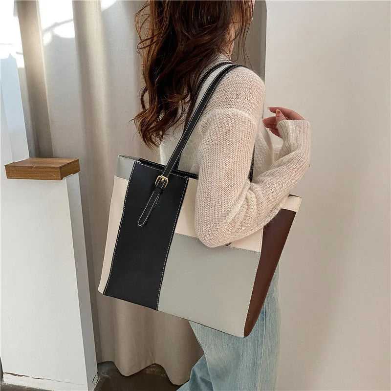 On The New Commuter Large-capacity Tote Bag Female Underarm Bag 2022 New Trendy Autumn Hand-held Shoulder Bag Texture Large Bag - globaltradeleader