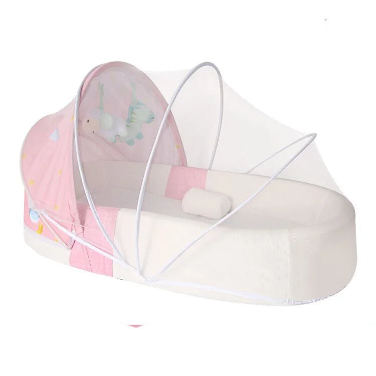 Portable Crib Nest Folding Movable Newborn Cushion Bed Anti-pressure Protection - globaltradeleader