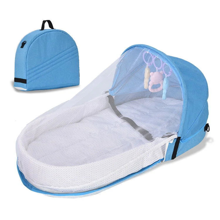 Portable Crib Nest Folding Movable Newborn Cushion Bed Anti-pressure Protection - globaltradeleader