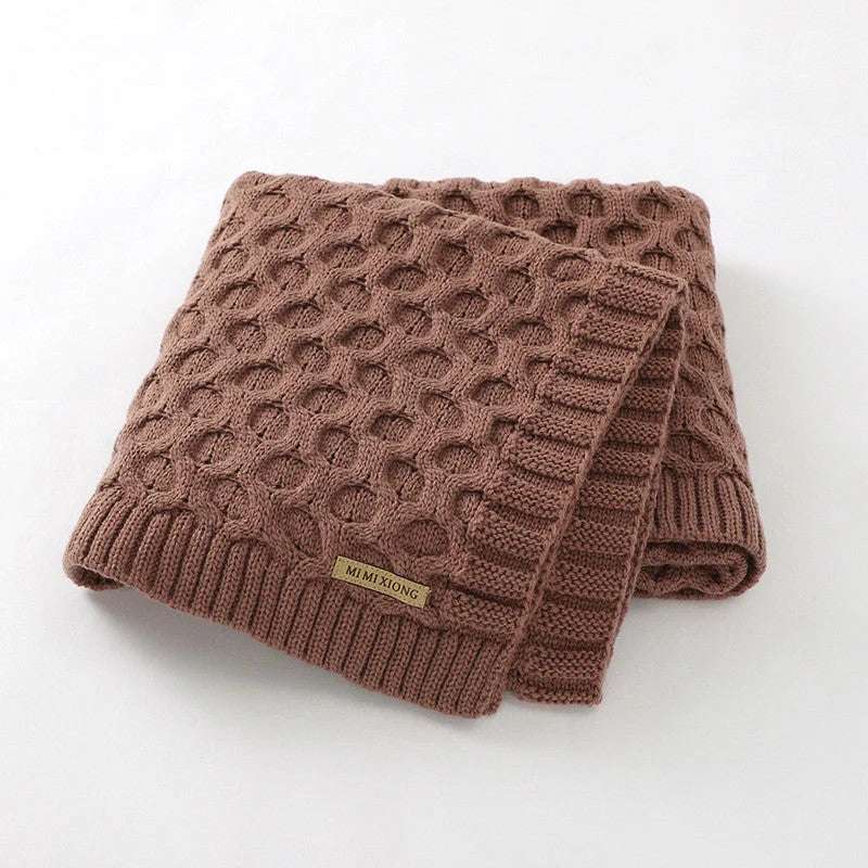 Pure Color Knitted Blanket For Windproof - globaltradeleader