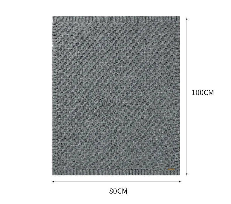 Pure Color Knitted Blanket For Windproof - globaltradeleader