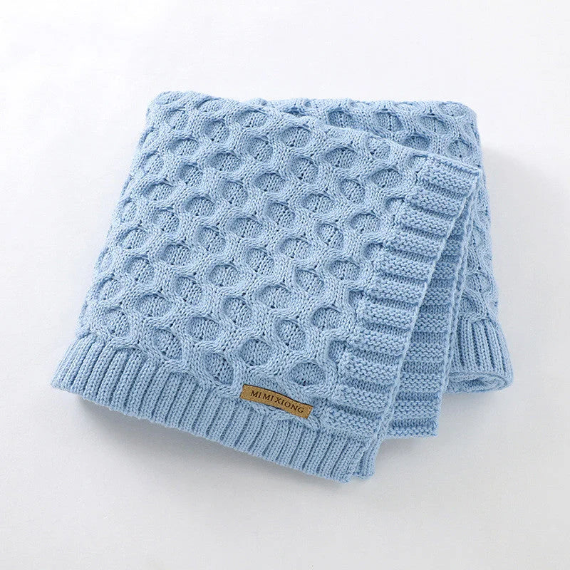 Pure Color Knitted Blanket For Windproof - globaltradeleader