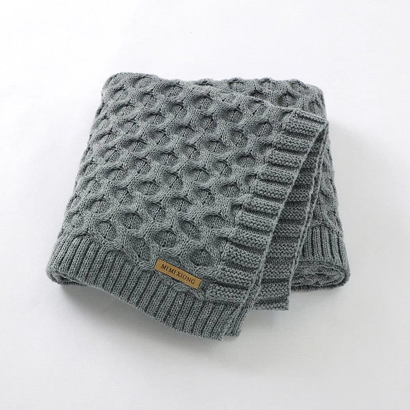 Pure Color Knitted Blanket For Windproof - globaltradeleader