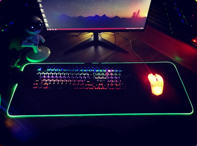 RGB Mouse Pad Luminous Mouse Pad Led Mouse Pad - globaltradeleader