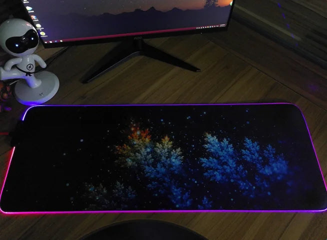 RGB Mouse Pad Luminous Mouse Pad Led Mouse Pad - globaltradeleader