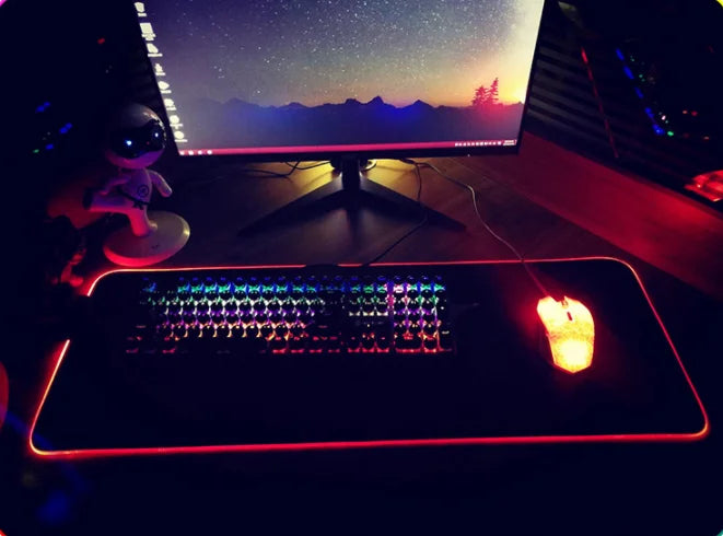 RGB Mouse Pad Luminous Mouse Pad Led Mouse Pad - globaltradeleader