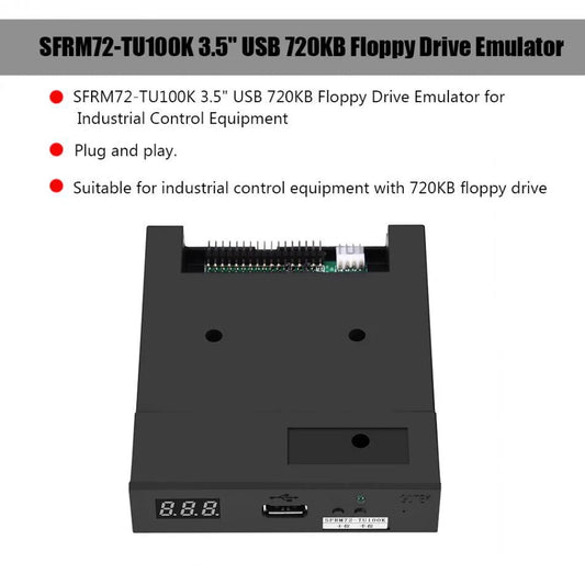 SFRM72-TU100K 3.5 USB 720KB Floppy Drive Emulator, Suitable For Industry - globaltradeleader