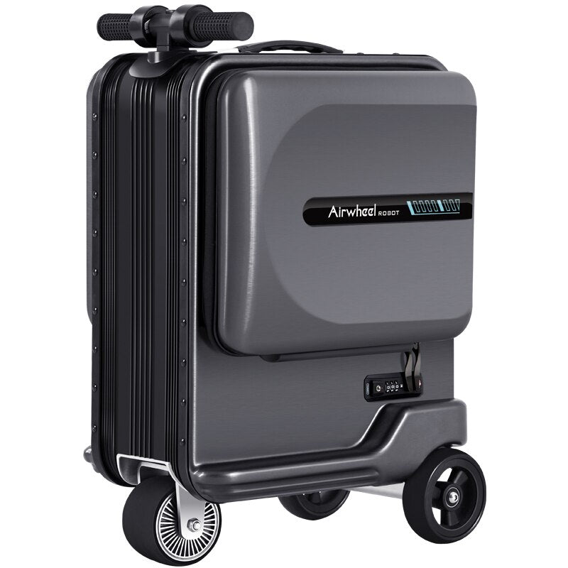 Riding on Luggage suitcase airwheel scooter electric bike motorcycles Cycling electric scooter