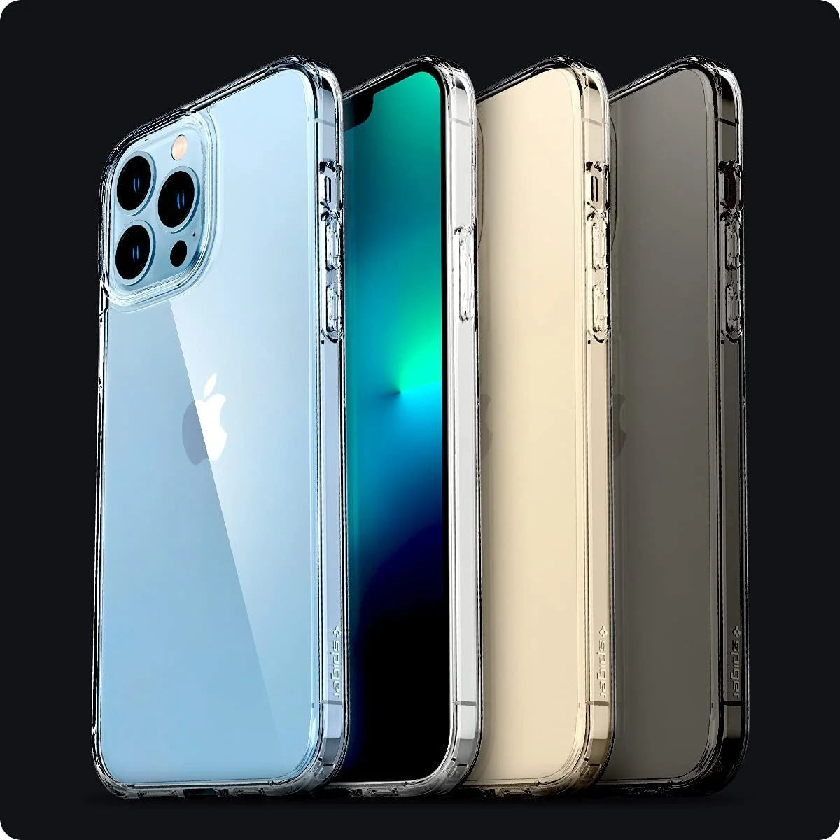 Spigen Ultra Hybrid [Anti-Yellowing Technology] Designed for iPhone 13 Pro Max Case (2022) - Crystal Clear - globaltradeleader