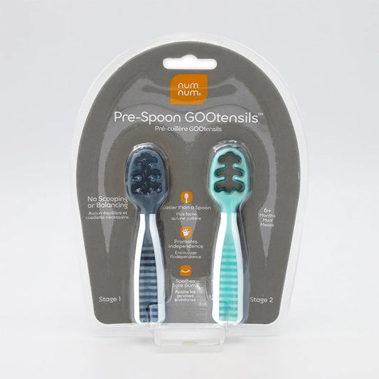 Supplementary Food Spoon Training Spoon Baby Self-Eating Soft Plastic Tableware 2 Pieces - globaltradeleader