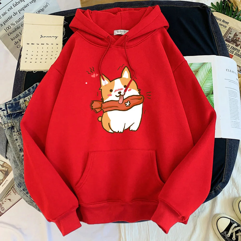 Sweatshirt Women Print Trend Korean Casual Long Sleeves - globaltradeleader