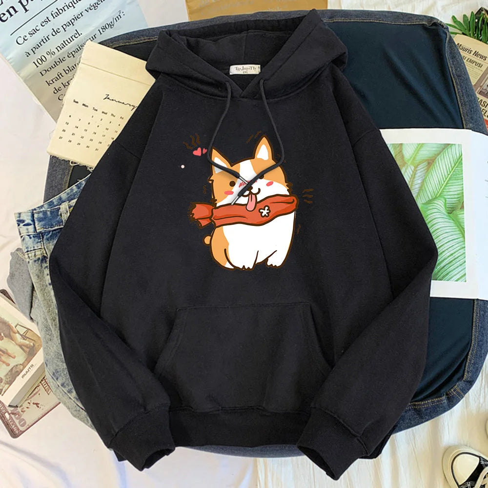 Sweatshirt Women Print Trend Korean Casual Long Sleeves - globaltradeleader