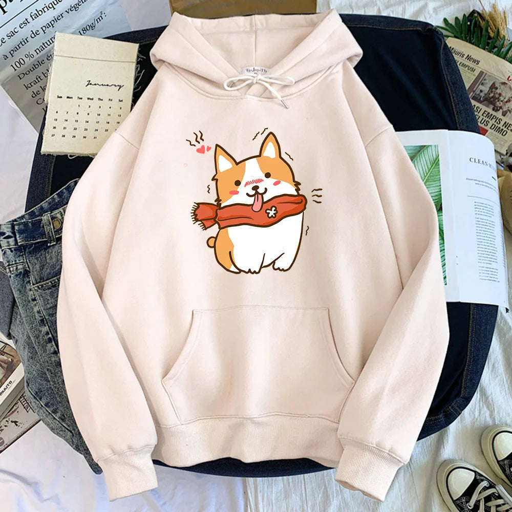 Sweatshirt Women Print Trend Korean Casual Long Sleeves - globaltradeleader