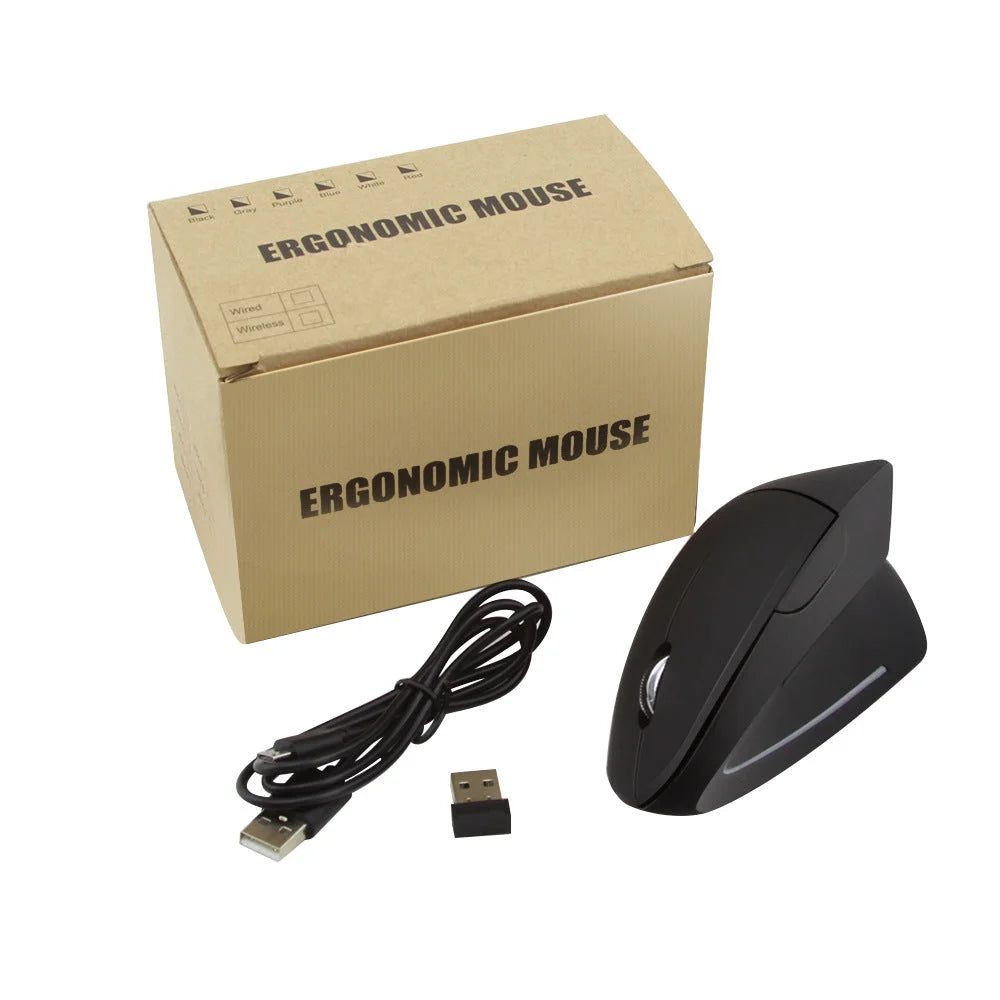 Vertical Vertical Wired Computer Accessories Handheld Optical Mouse - globaltradeleader