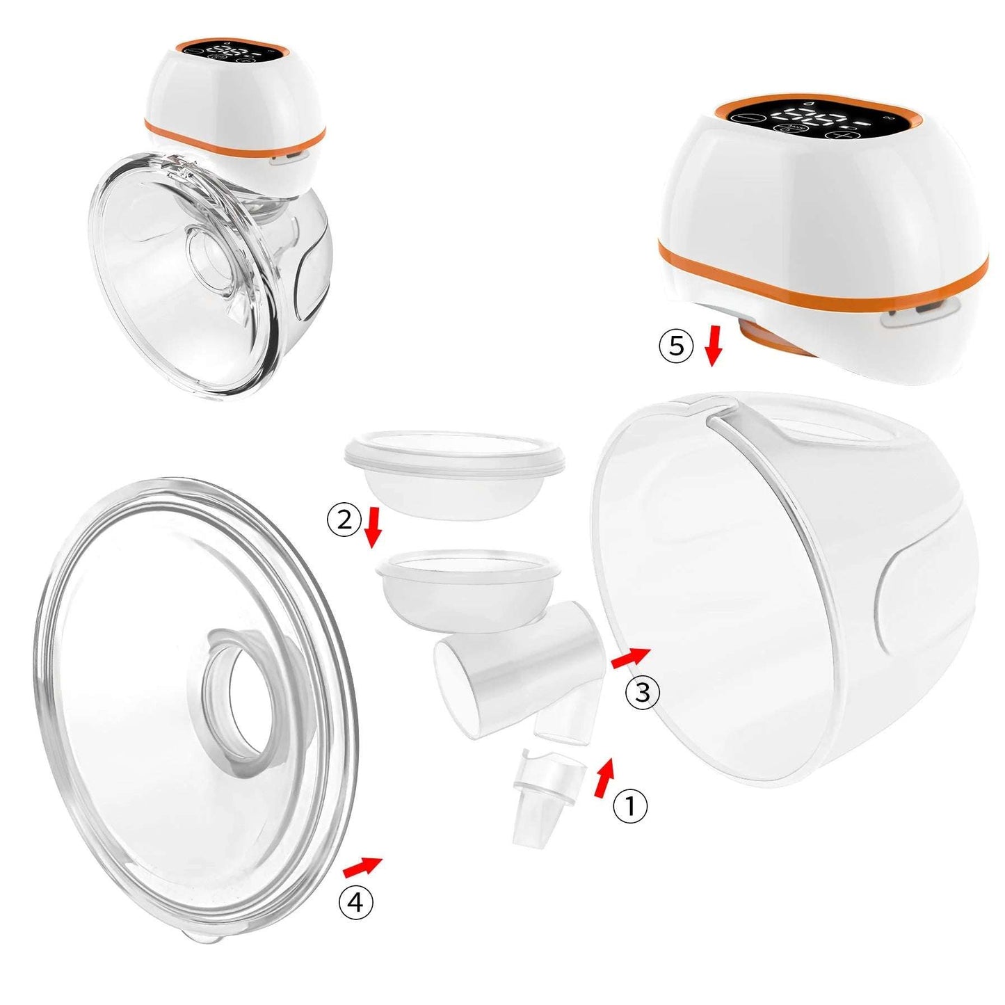 Wearable Electric Breast Pump For Postpartum  Pumping Without Hand - globaltradeleader