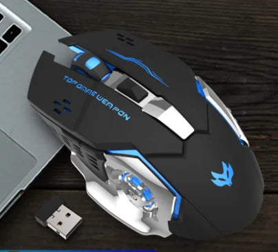 Wireless Rechargeable Silent Mouse For Gaming - globaltradeleader