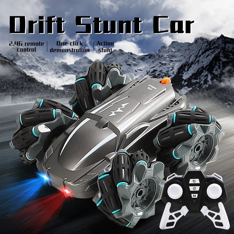 Wireless Remote Control Double-sided Driving Stunt Car 4WD 360 Degree Rotation - globaltradeleader