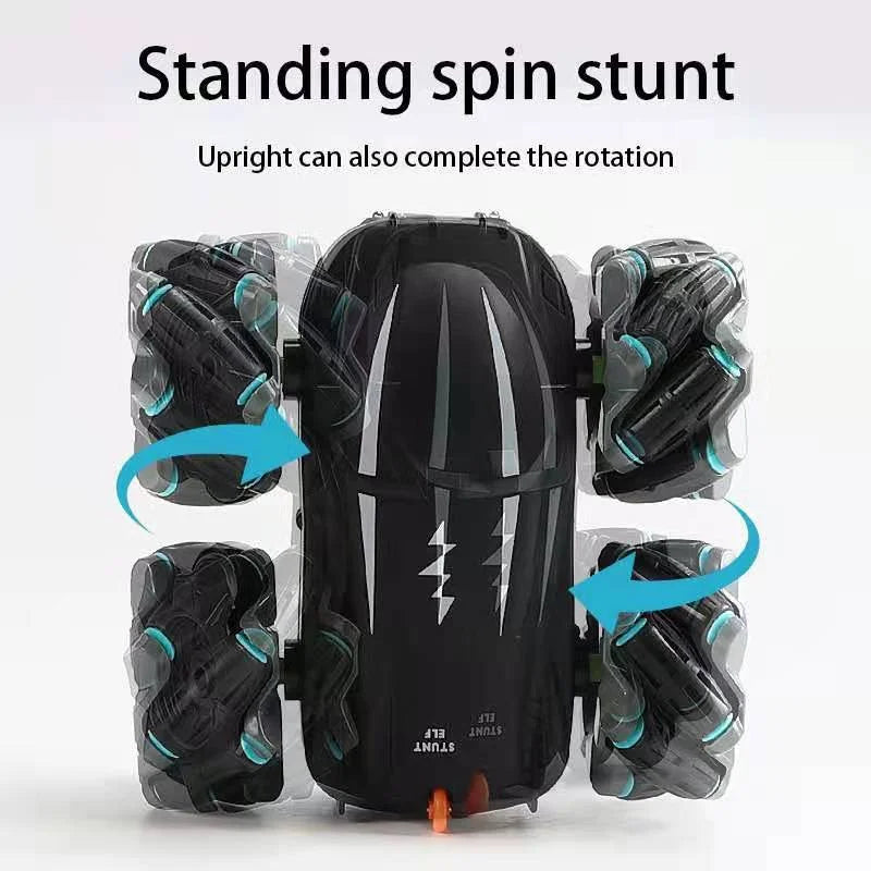 Wireless Remote Control Double-sided Driving Stunt Car 4WD 360 Degree Rotation - globaltradeleader