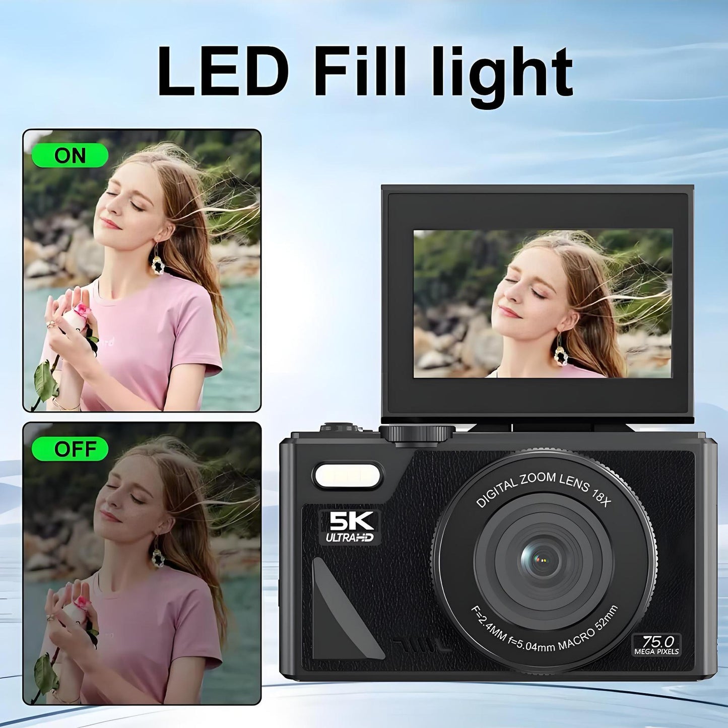 CCD Camera HD Digital Camera With WiFi Transmission - globaltradeleader