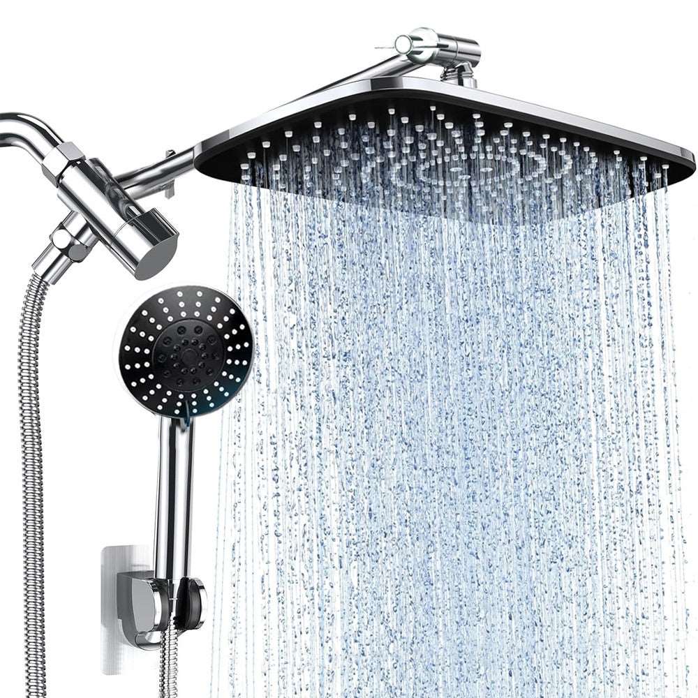 3-function Handheld Nozzle Elegant Black Shower Head Suit - globaltradeleader