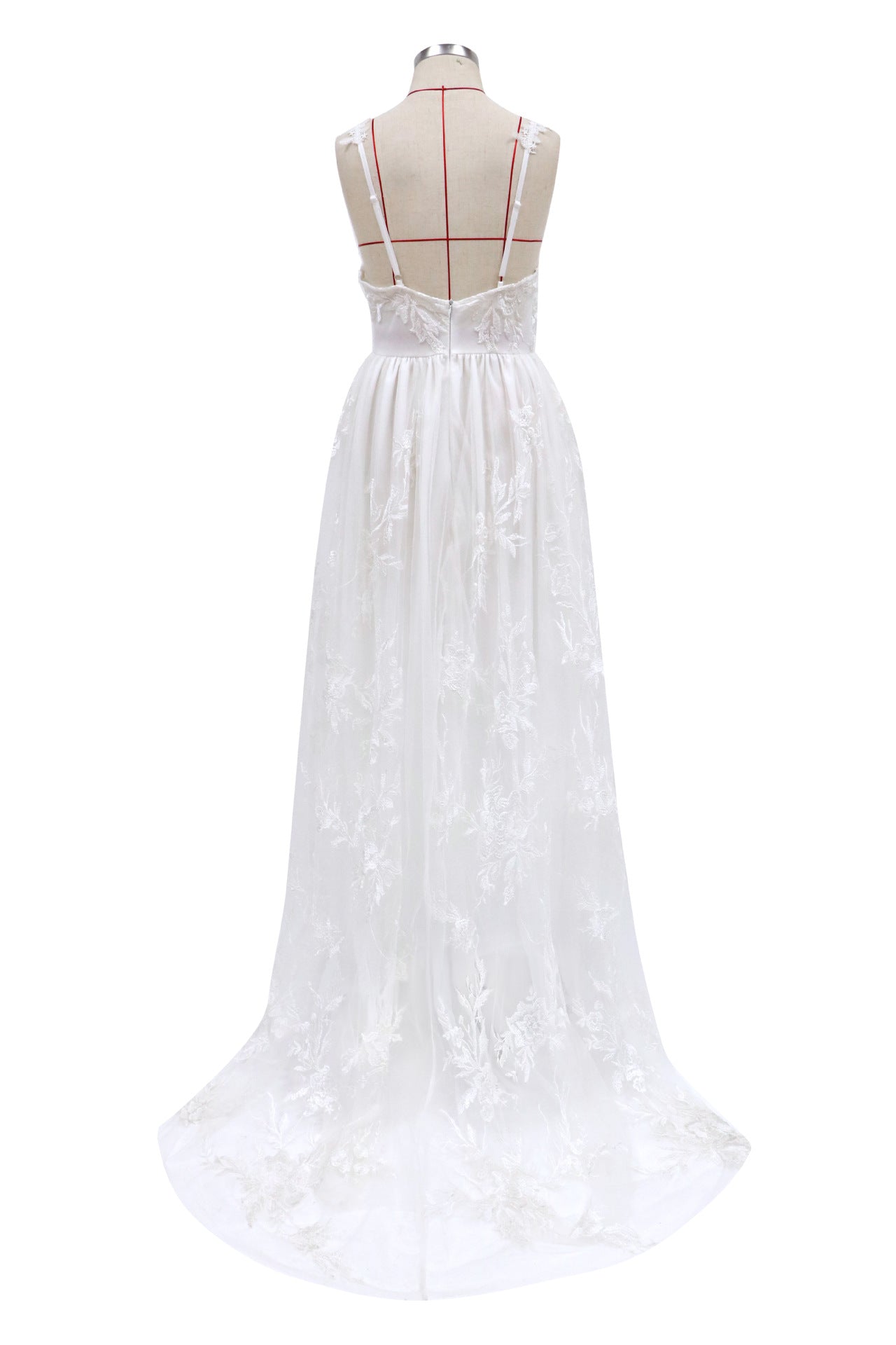 Bride Sexy Suspenders Wedding Evening Dress - globaltradeleader