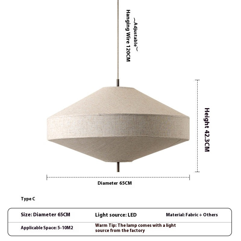 Dining Room Chandelier Japanese Style Personality Living Room Bedroom - globaltradeleader