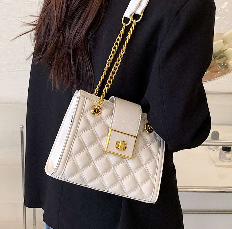 Trendy Fashion Summer All-match Texture Single Shoulder Messenger Bag