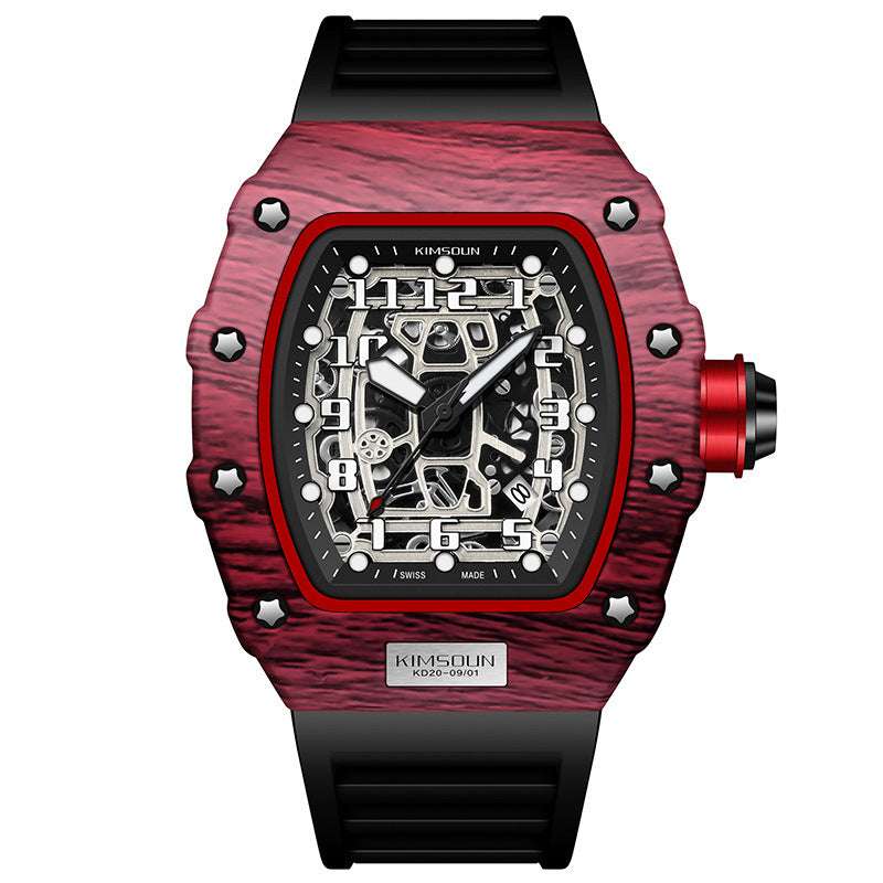 Male Creative Versatile Wine Barrel Shaped Quartz Watch - globaltradeleader