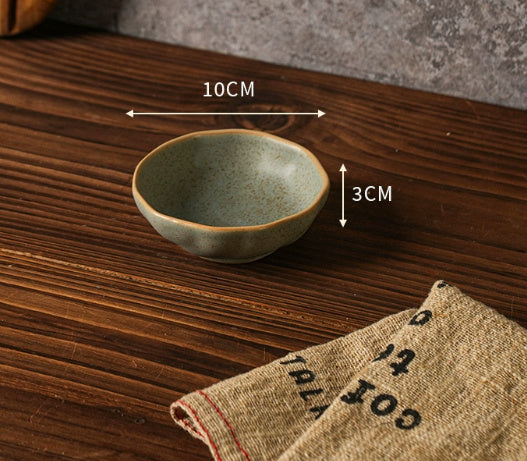 Retro Dish Plate Household Ceramic Bowl - globaltradeleader