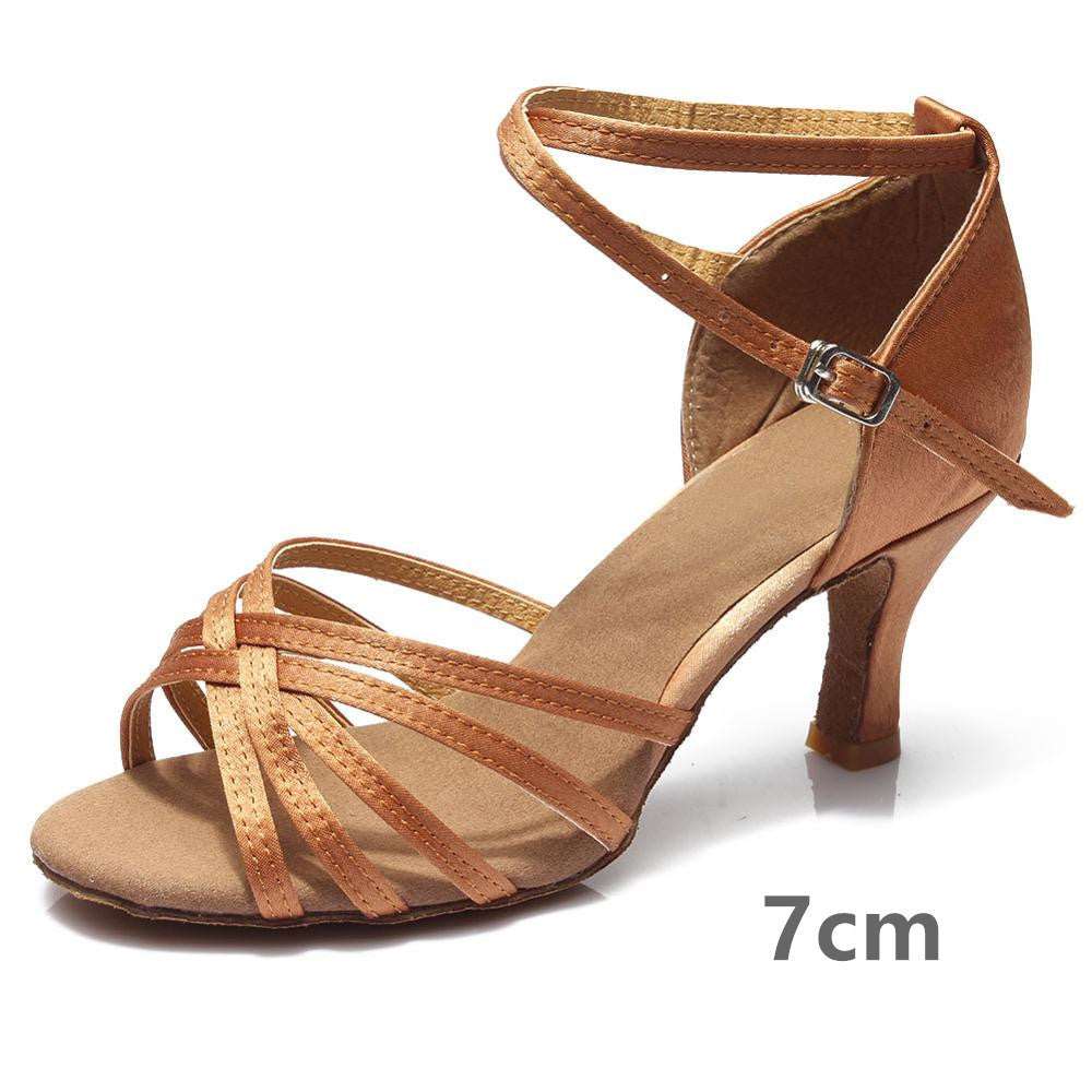 Indoor satin Latin dance shoes - globaltradeleader