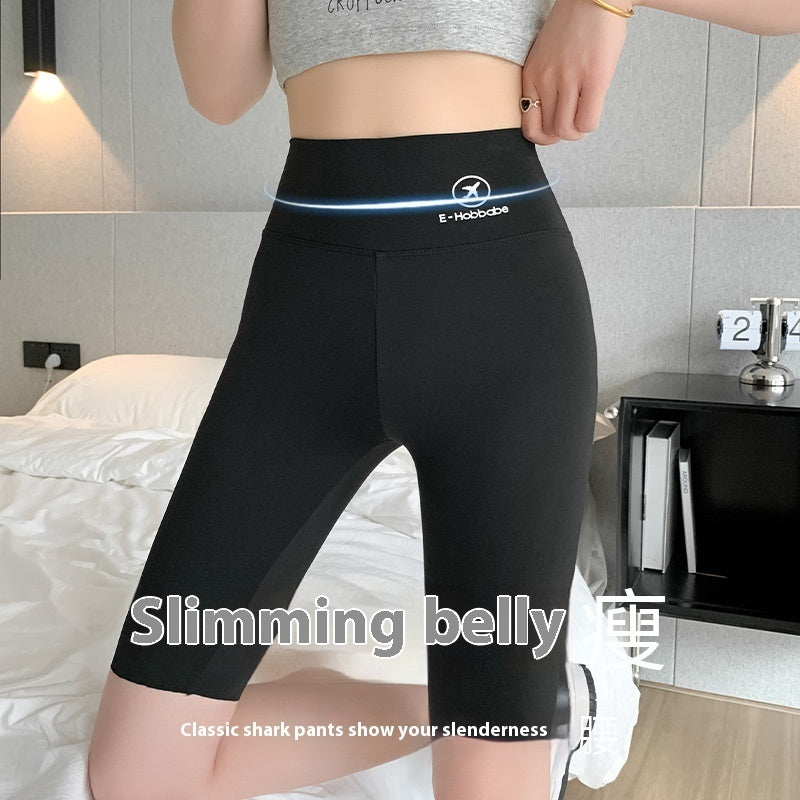 High Waist Shaping Weight Loss Pants Tight Five Points - globaltradeleader
