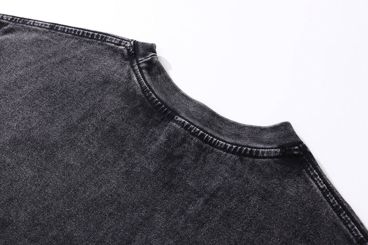 Retro Cartoon Printed Loose Round Neck Short Sleeve T-shirt - globaltradeleader