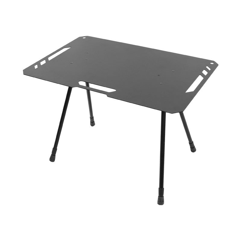 Outdoor Camping Blackened Aluminum Plate Folding Table - globaltradeleader