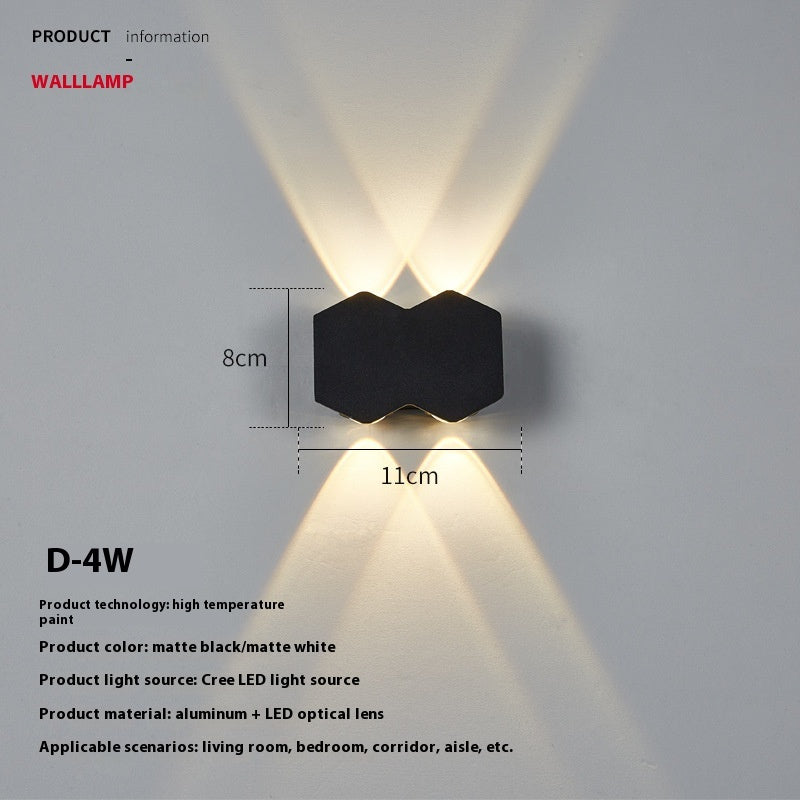 Modern Minimalist Led Wave Shape Corridor Aisle Wall Lamp - globaltradeleader