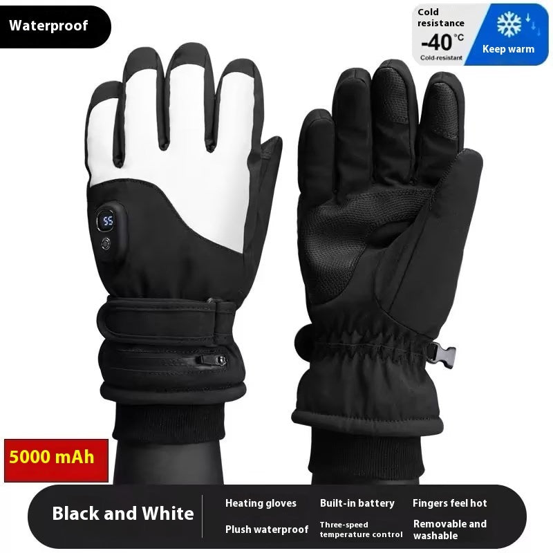 Winter Warm Thick Windproof Electric Heating Gloves - globaltradeleader