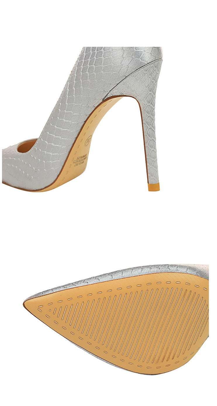 Fashion Sexy Banquet Thin Heel Super Heel Shallow Mouth - globaltradeleader