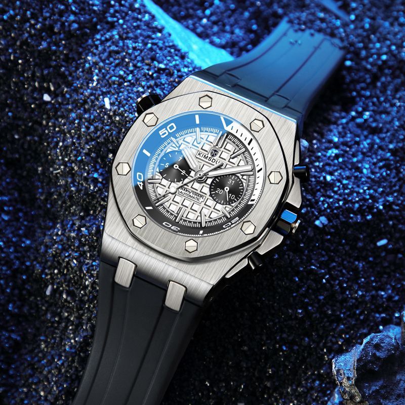 Watch Men's Fashion Silicone Waterproof Automatic Mechanical Watch Sports - globaltradeleader