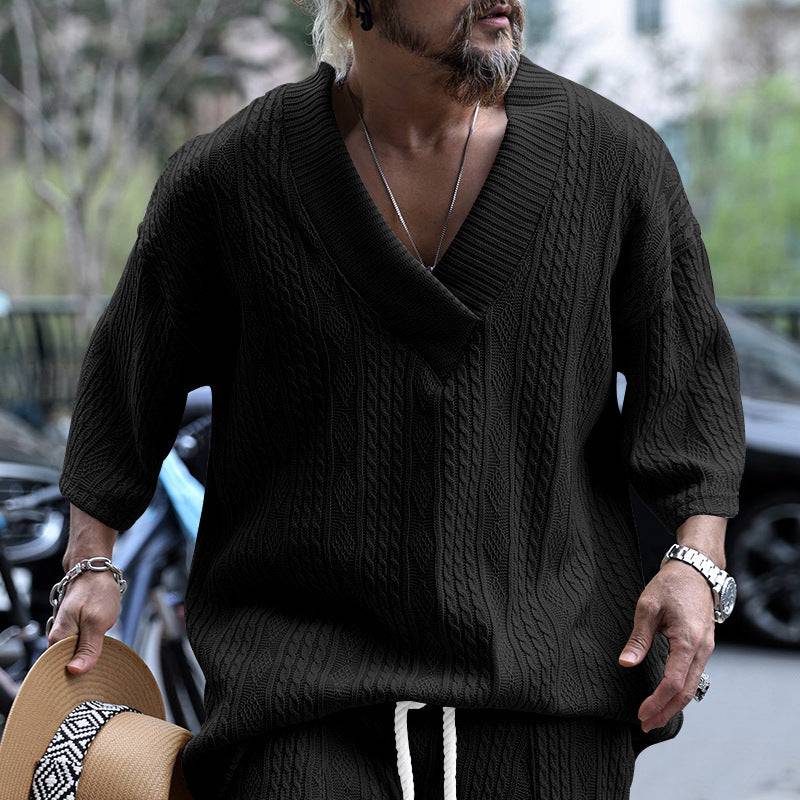 Men's Fashion Casual Loose Short Sleeves - globaltradeleader