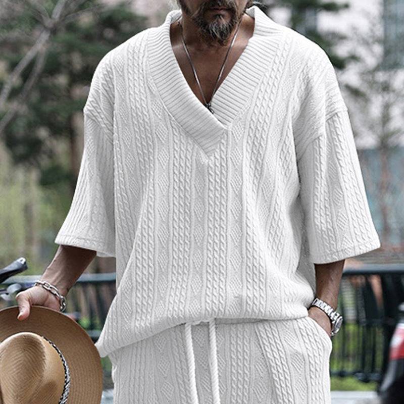 Men's Fashion Casual Loose Short Sleeves - globaltradeleader