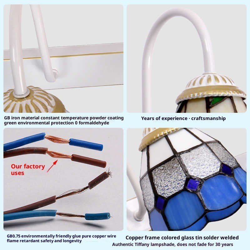 Country Style And Simple Bathroom Double-head Lamp - globaltradeleader